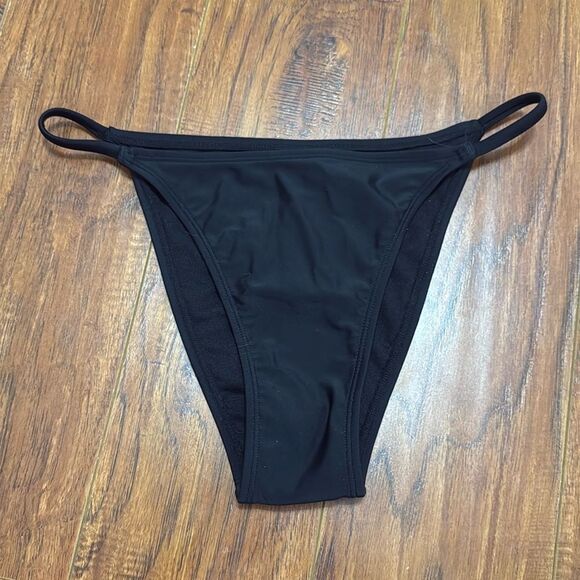 NWT Wild Fable XXS (00) Black Side Extra Cheeky High Leg Bikini Swim Bottom - Picture 2 of 8